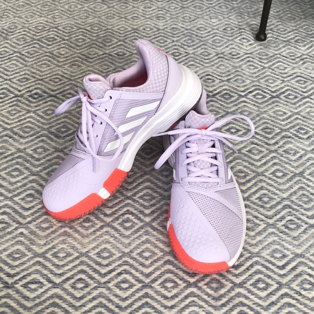 CourtJam Bounce Coral/Purple Women’s Tennis Shoes